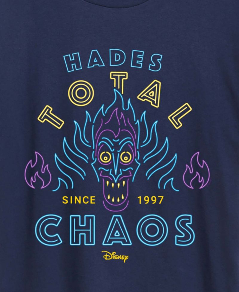 Plus Size Disney Villains Hades Total Chaos Neon Short-Sleeve Graphic T-Shirt