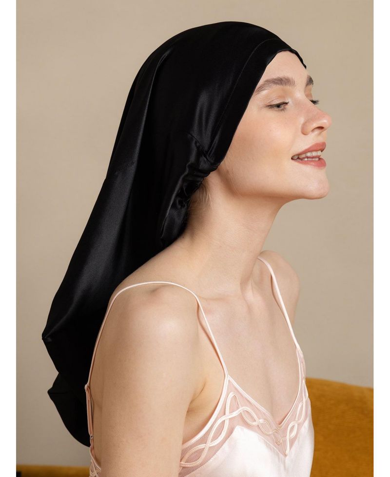 Pure Silk Elegant Long Bonnet