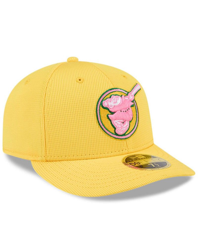 Men's Yellow San Diego Padres City Connect Batting Practice Low Profile 59FIFTY Fitted Hat