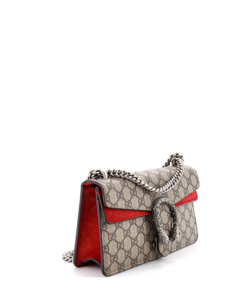 Small Dionysus Bag GG Coated Canvas with Crystal Embellished Metal