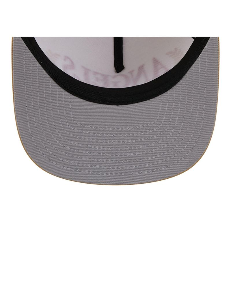 Men's Cream Los Angeles Angels Club 9FIFTY A-Frame Snapback Hat