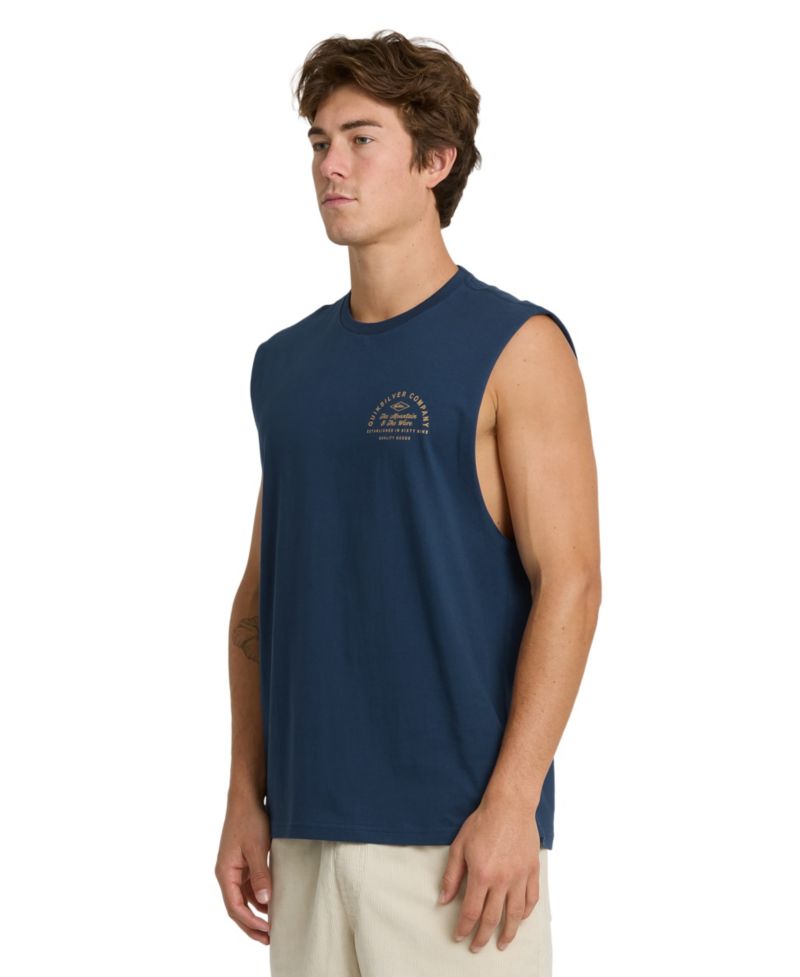 Men's Oversized Crewneck Muscle Tank Top