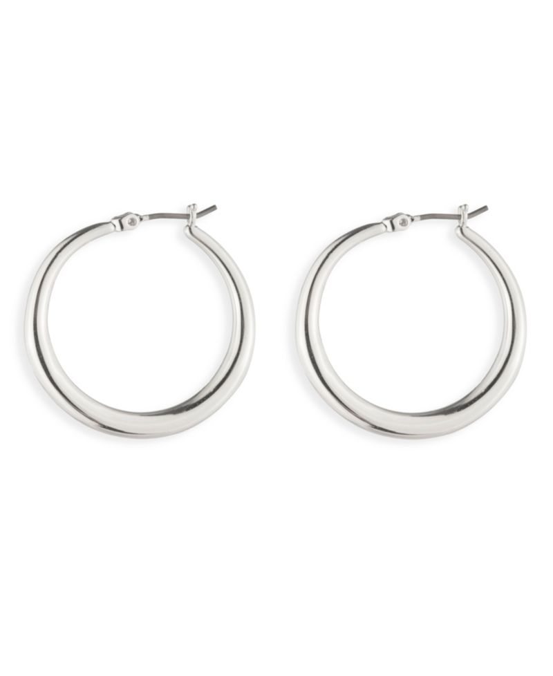 Small Graduated Hoop Earrings 1-1/8"
