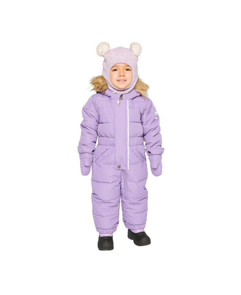 Baby Girls 6M TO 24M Original One Piece Puffy Snowsuit with Removable Mittens and Boots
