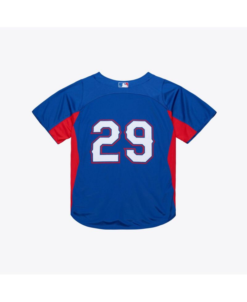 Men's Adrian Beltre Royal Texas Rangers Cooperstown Mesh Batting Practice Button-Up Jersey