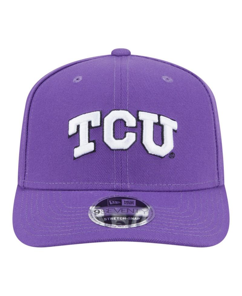 Men's Purple TCU Horned Frogs Team Collective 9SEVENTY Stretch-Snap Adjustable Hat
