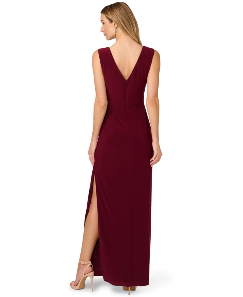 Women's Embellished Back Zipper Maxi Dress
