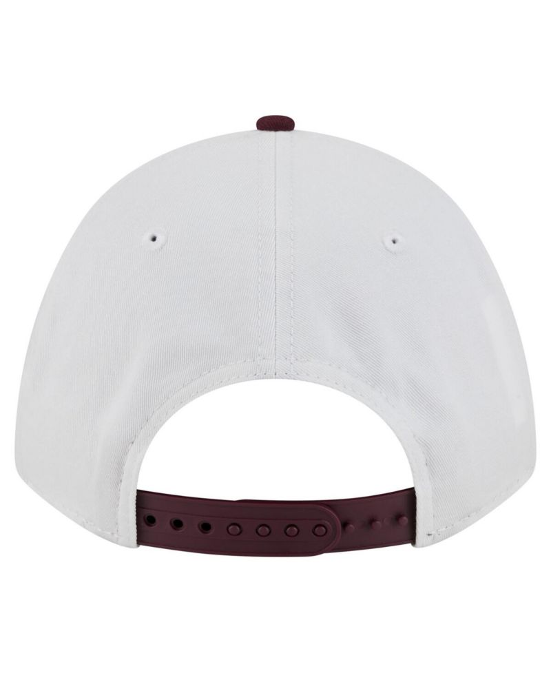 Men's White/Maroon Minnesota Golden Gophers Arch Two-Tone Rope 9FORTY A-Frame M-Crown Adjustable Hat