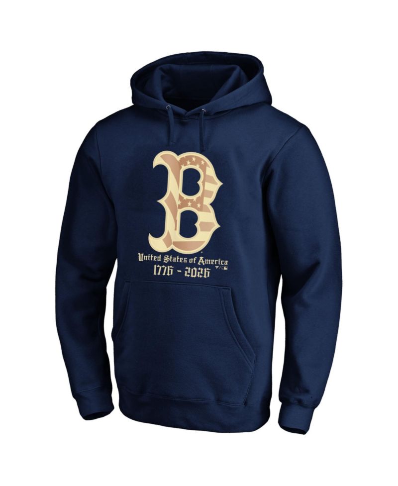 Men's Navy Boston Red Sox USA 1776-2026 Big & Tall Hoodie