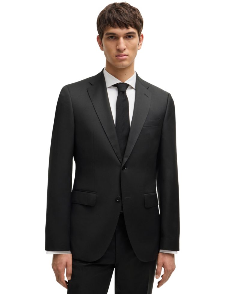 Men's Virgin-Wool Serge Suit Jacket