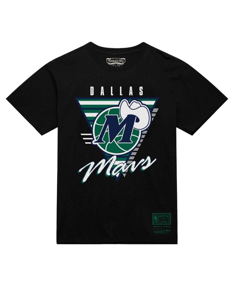 Men's Black Dallas Mavericks Worldwide Collection Tri-Logo T-Shirt