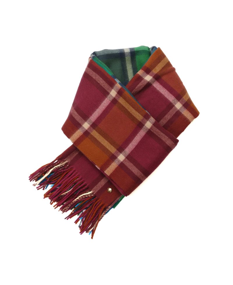 Women's Plaid Mix Yarn-Dyed Scarf