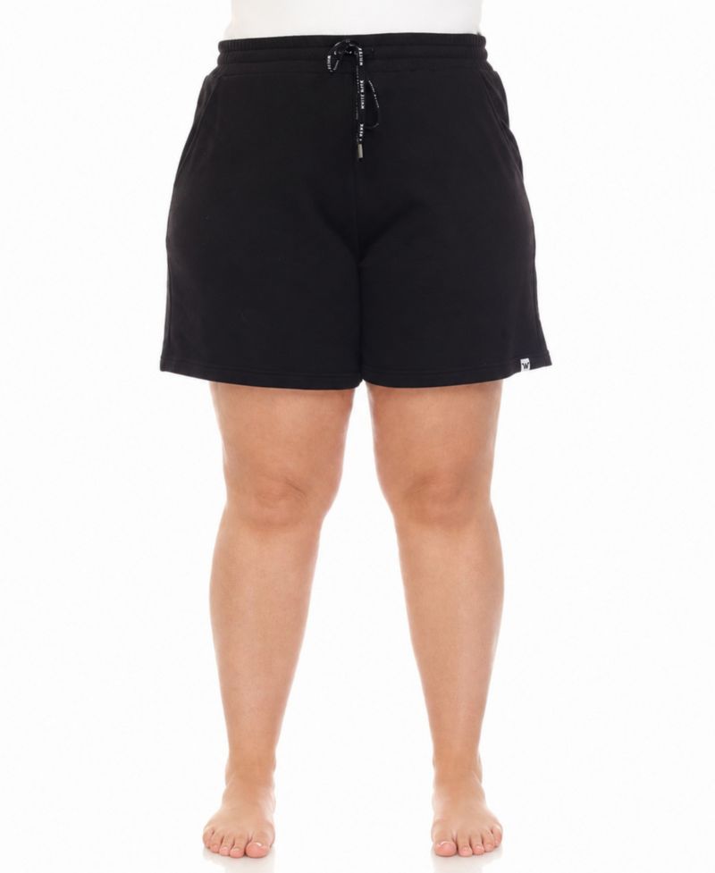 Plus Size Drawstring Lounge Shorts