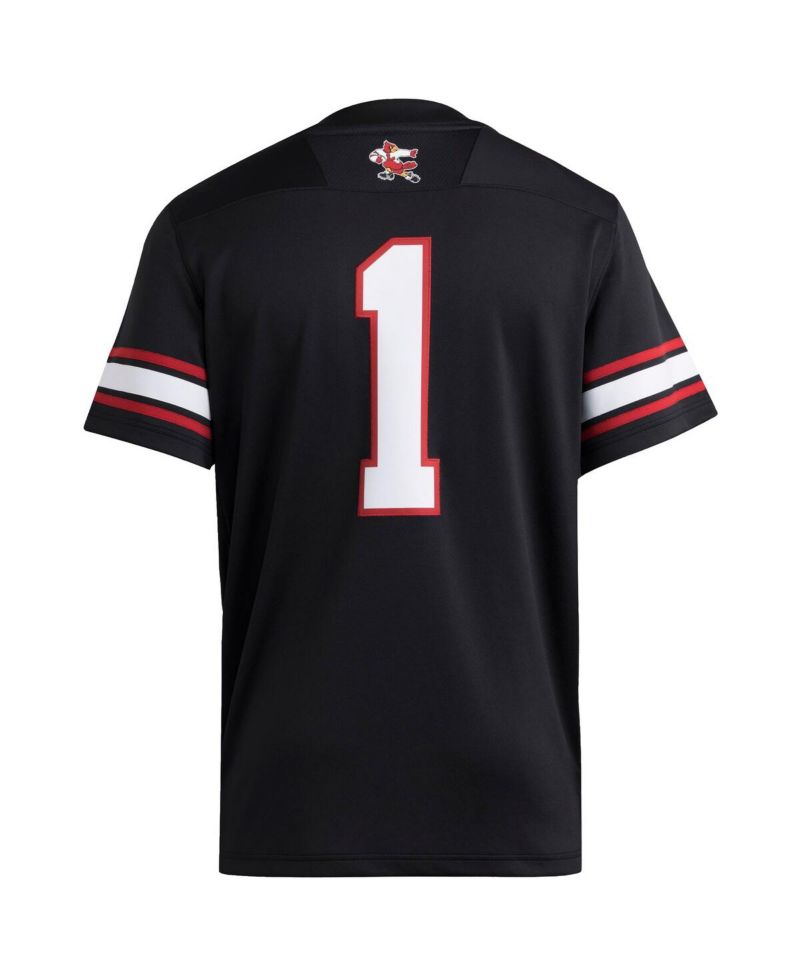 Men's 1 Black Louisville Cardinals Premier Strategy Jersey
