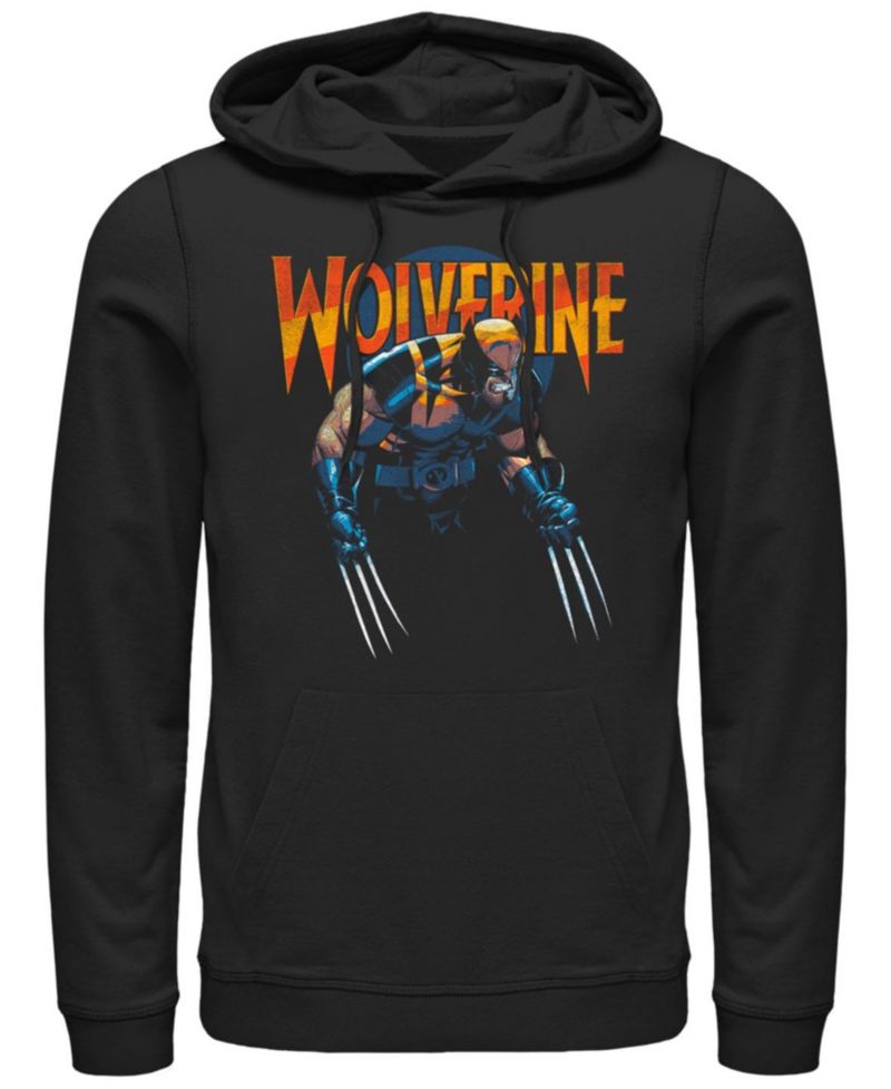 Men's Dark Wolverine Hoodie Fleece Pullover