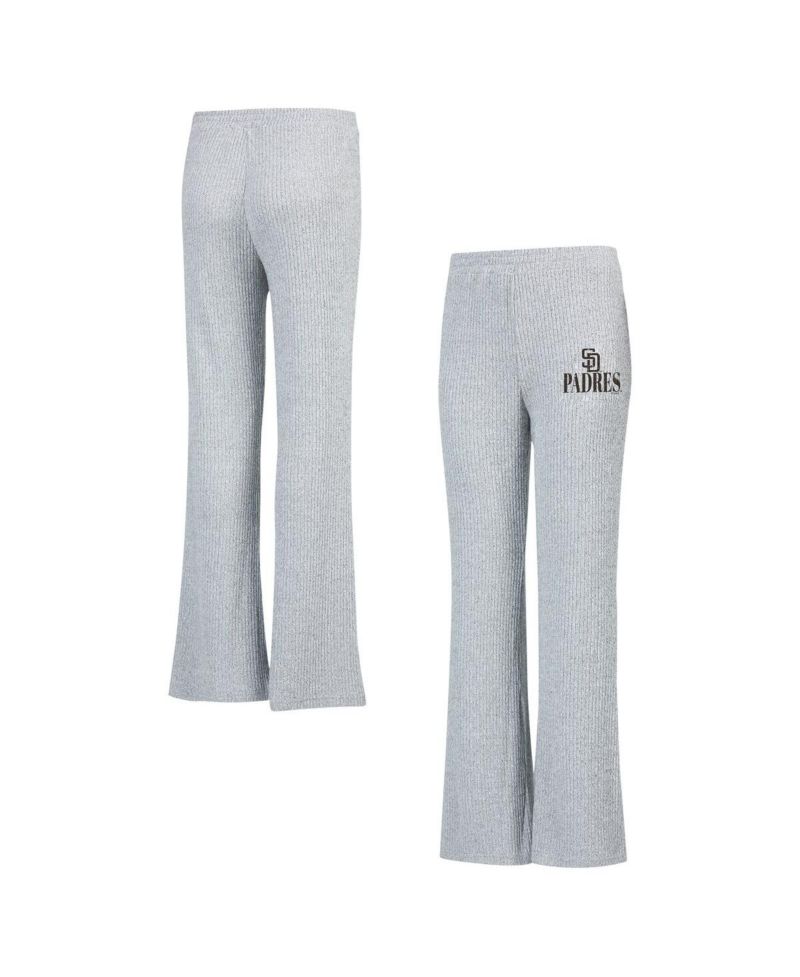 Concept Sport Women's Gray San Diego Padres Juniper Rib Knit Flare Sleep Pants