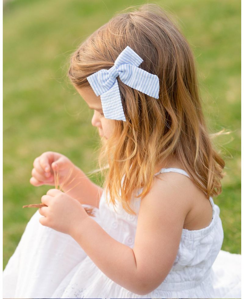 Girls' Seersucker Hair Bow
