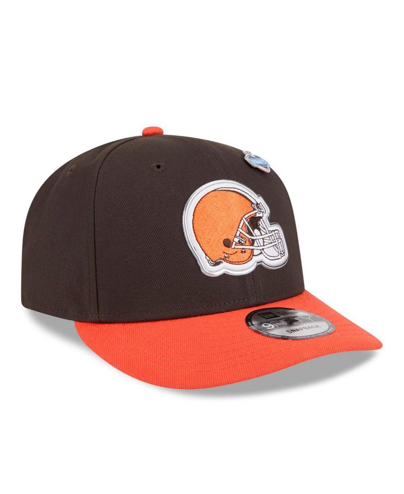 Men's Brown/Orange Cleveland Browns 2026 NFL Draft On Stage Pre-Curved 9FIFTY Snapback Hat