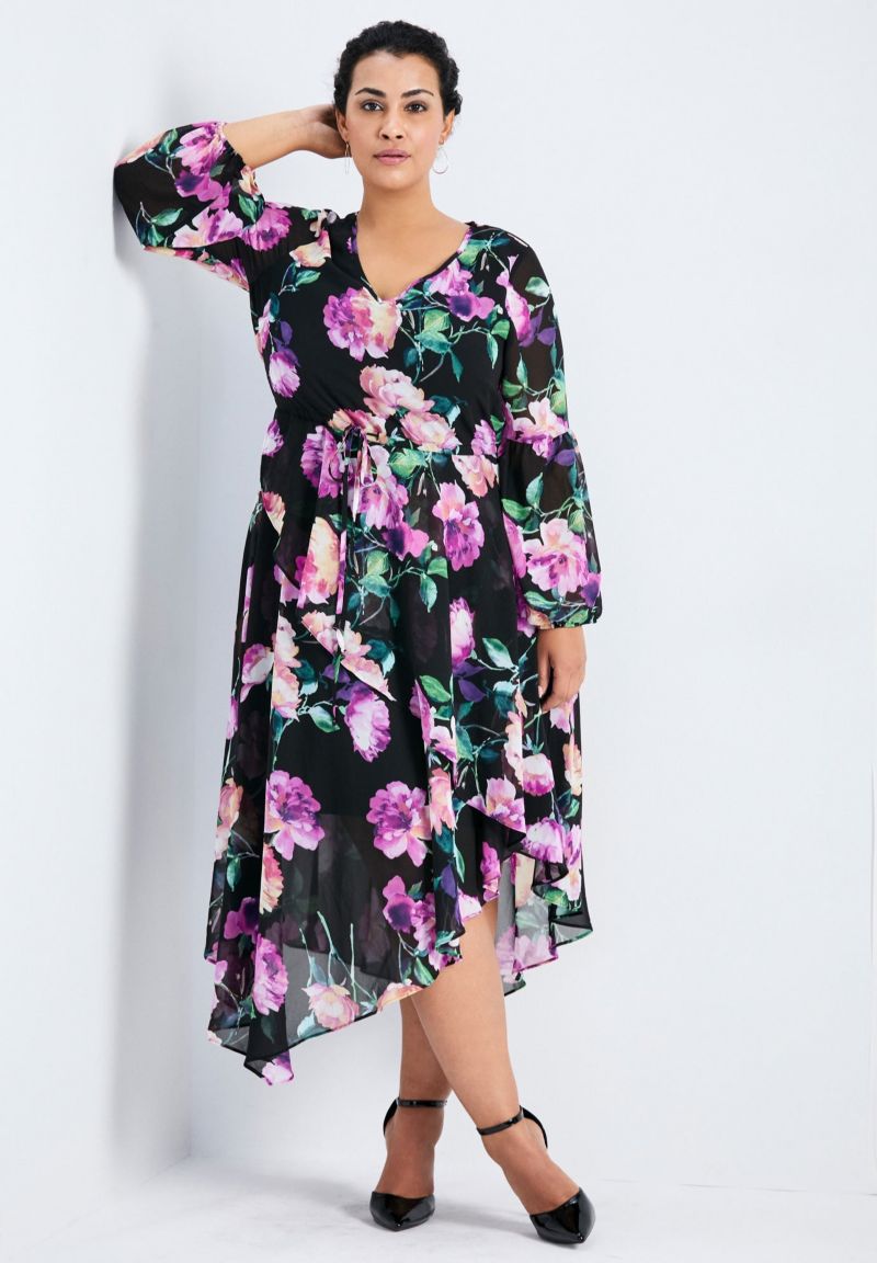 Women's Plus Size Endless Love Chiffon Dress