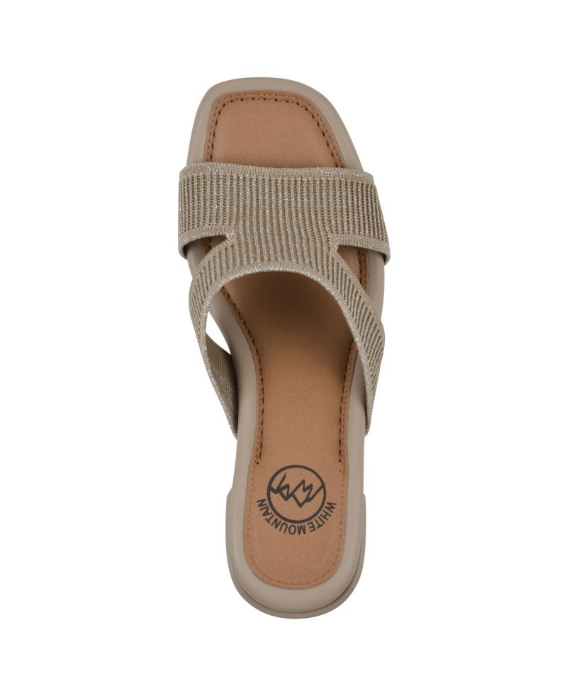 Women's Milled Round Toe Dress Sandals