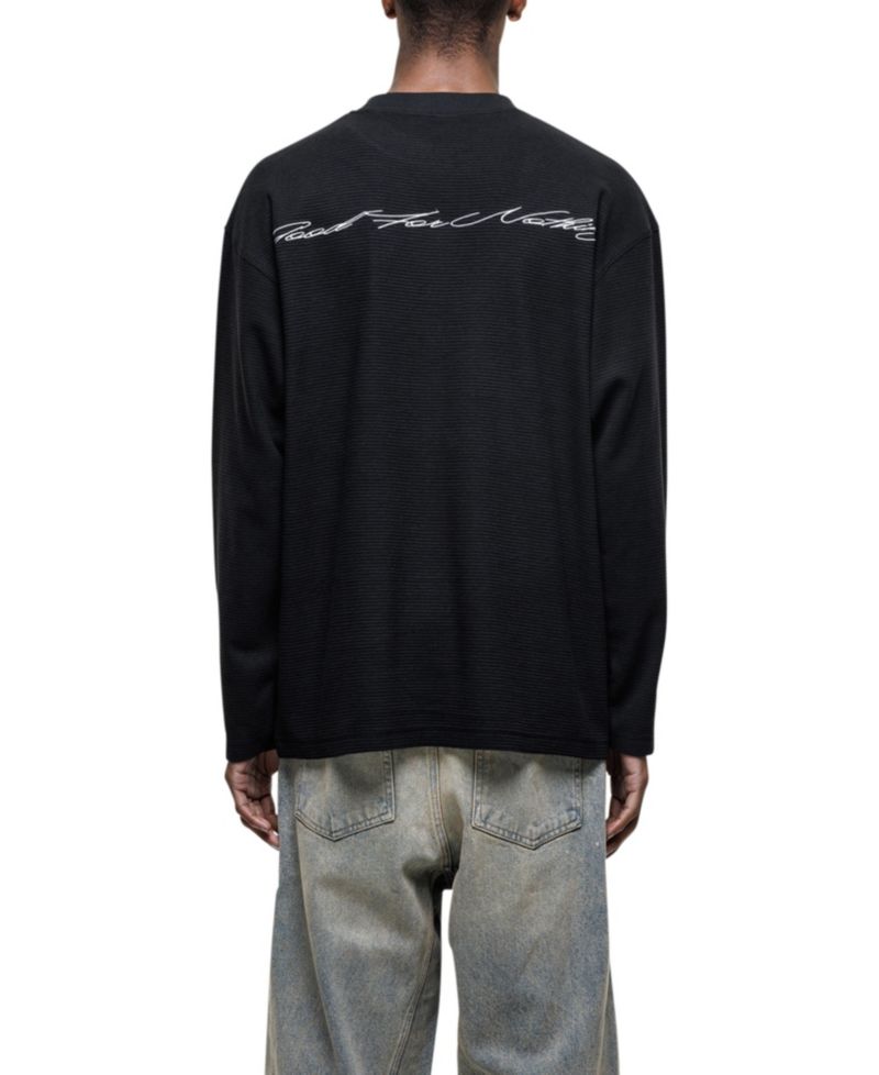Men's Scribble Long-Sleeve Waffle T-Shirt