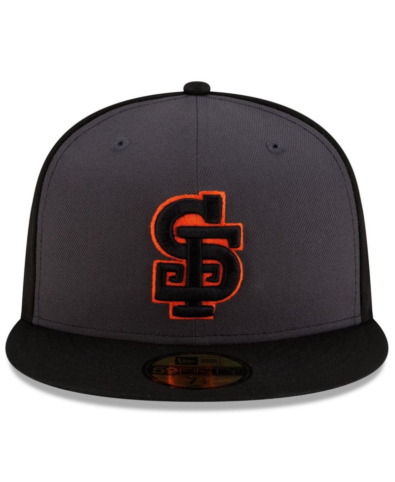 Men's Gray/Black San Francisco Giants Authentic Collection Alternate 59FIFTY Fitted Hat