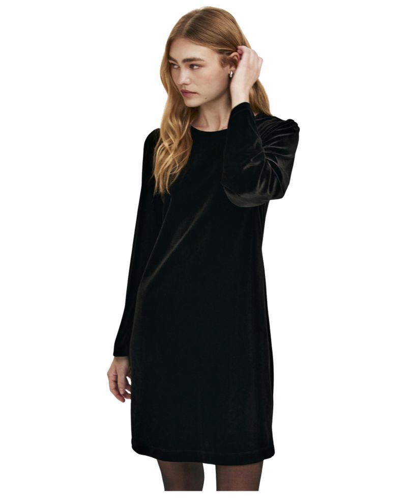 Women's Hattie Velvet Long-Sleeve Mini Dress