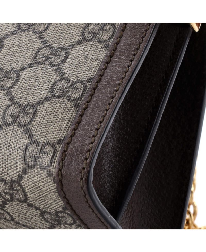 Small Ophidia Chain Shoulder Bag GG Coated Canvas