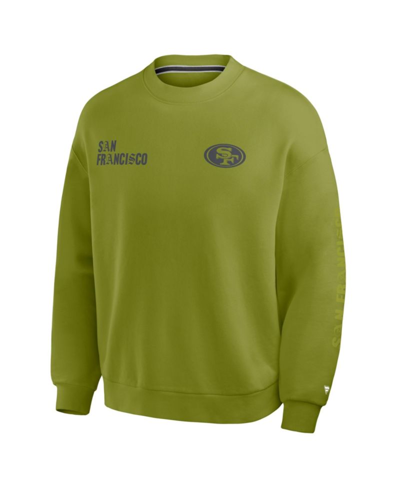 Men's Green San Francisco 49ers Oversized Type Play Multi Sweatshirt