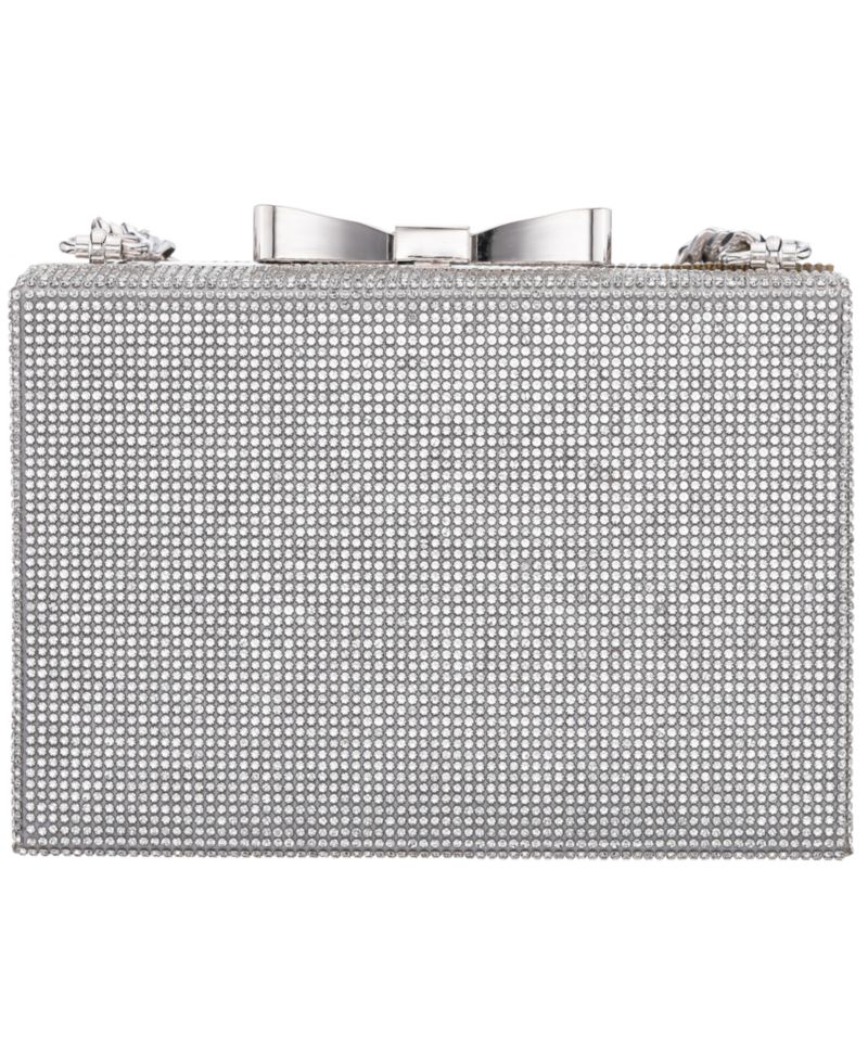 Regalo All Over Crystal Box Mini Clutch Handbag