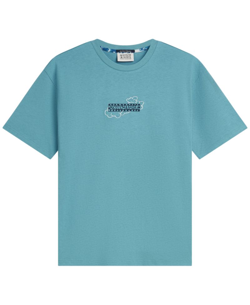 Men's Embroidered Artwork Relaxed-Fit T-Shirt