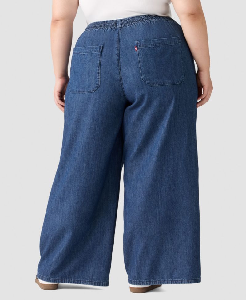Plus Essential Wide-Leg Pants