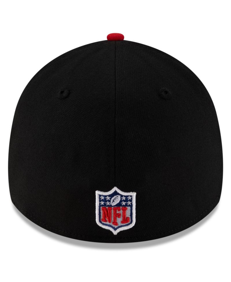 Men's Black/Red Atlanta Falcons 2025 NFL Draft 39THIRTY Flex Hat