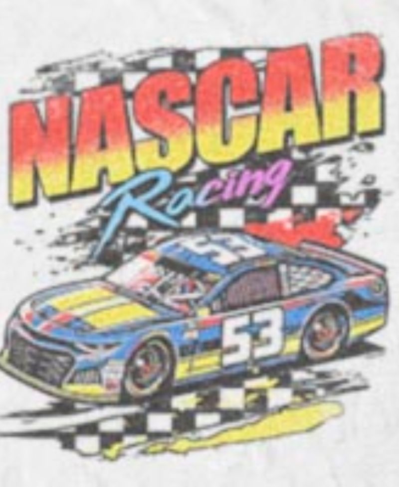 Men's Nascar Racing No. 53 Vintage Stock Car Graphic T-Shirt