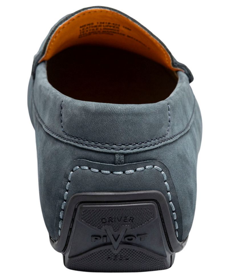 Motor Smooth Moc-Toe Penny Driver Loafers