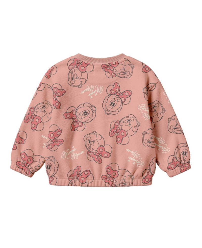 Baby Girls' Minnie Mouse Allover Print Sweatshirt and Joggers Set, 2-Piece Set
