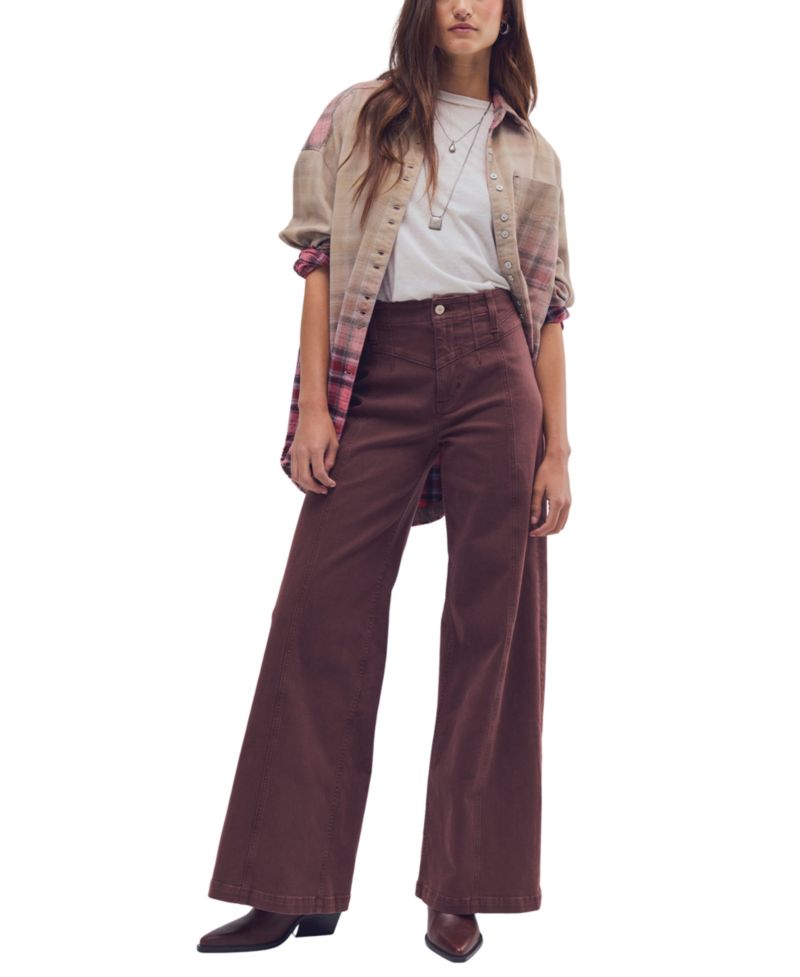 Women's Libre Corduroy High-Rise Wide-Leg Pants