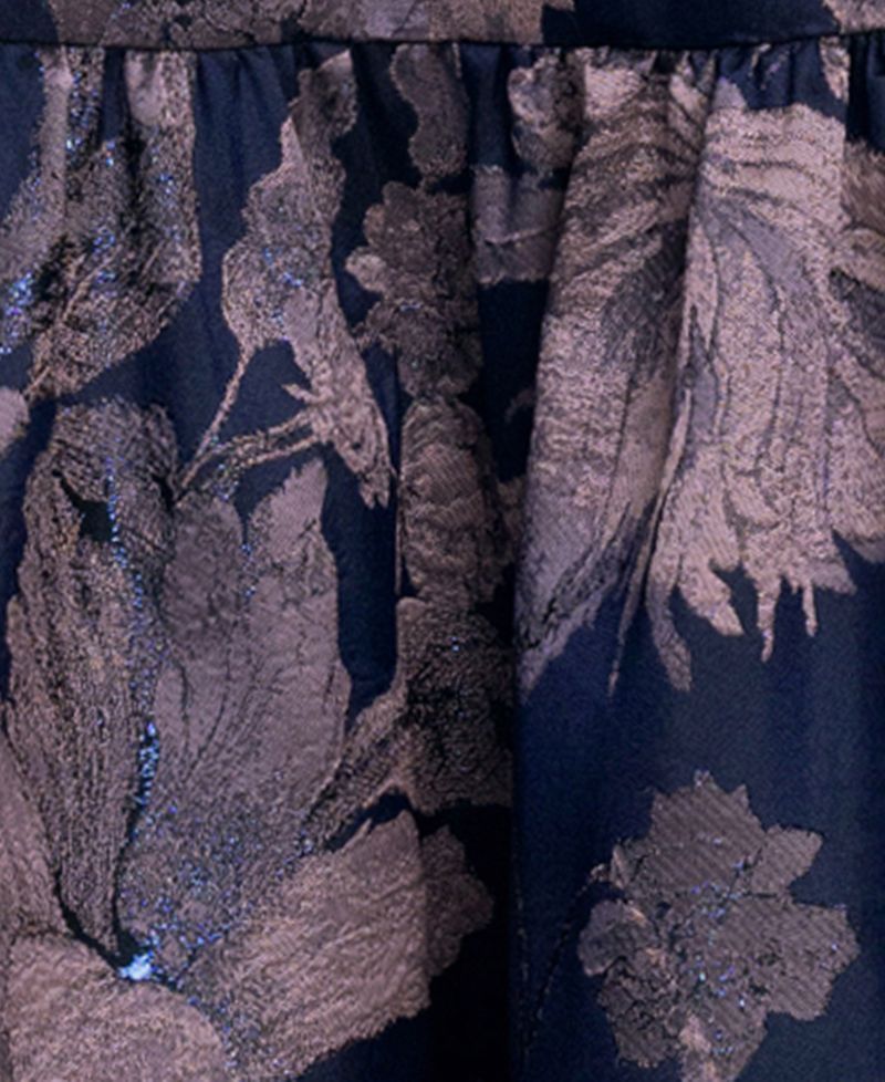 Women's Brocade Spaghetti Strap Corset Ball Gown