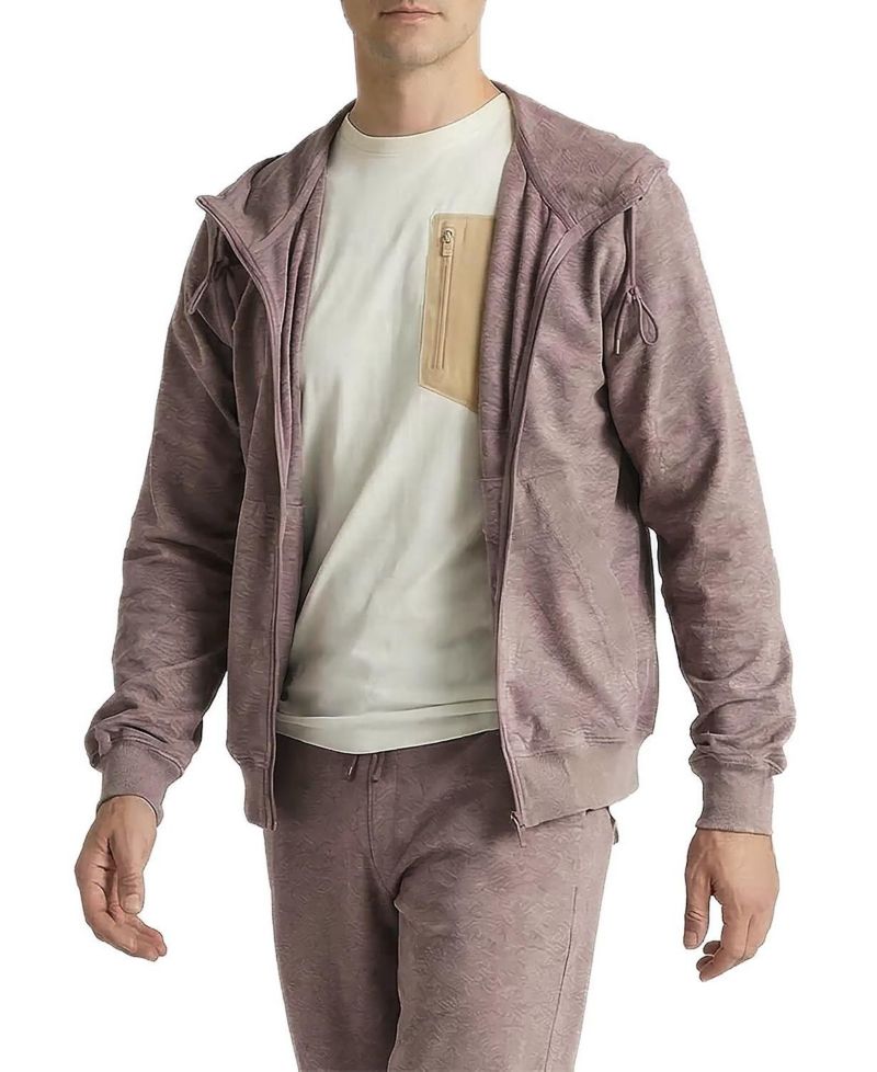 Men's Morning Jog Full-Zip Mock-Neck Hoodie