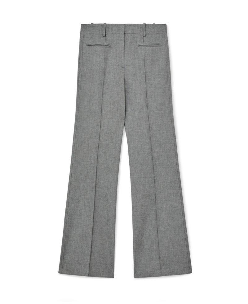 Women's Pintuck-Detail Flared Trousers