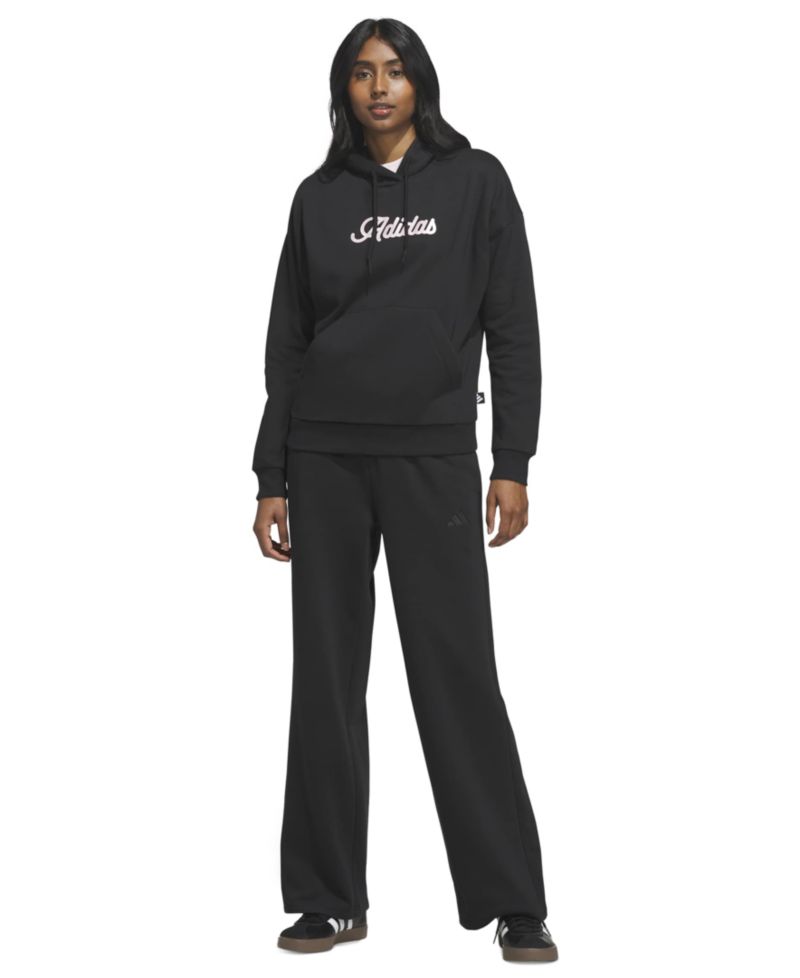 Women's Fleece Metallic Wordmark Graphic Hoodie