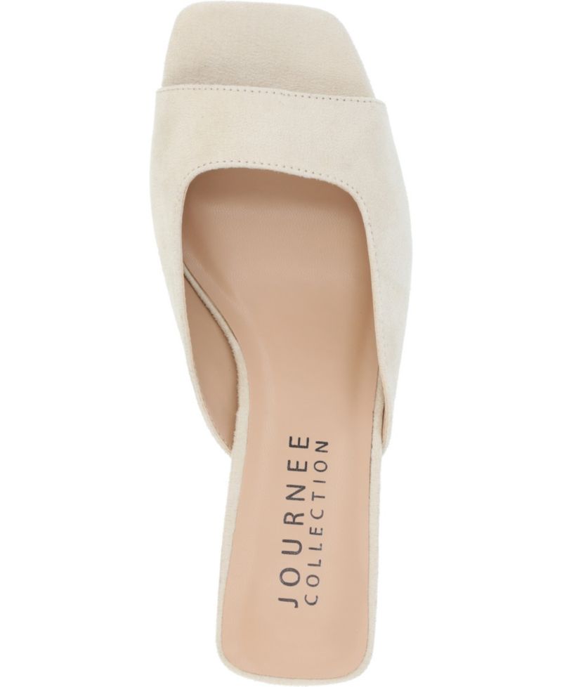 Women's Larna Square Toe Slip On Kitten Heels