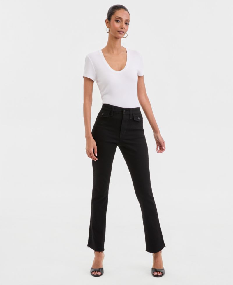 Women's High-Rise Mini Bootcut Jeans