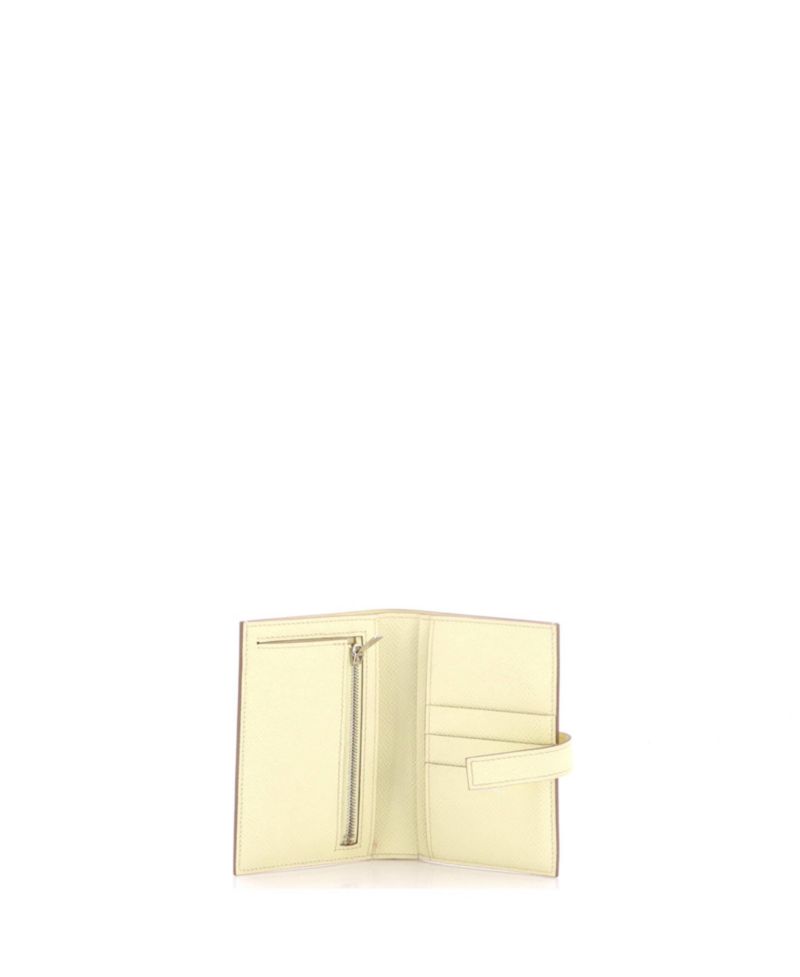 Pre-Owned Hermes Compact New H Passant Wallet Epsom