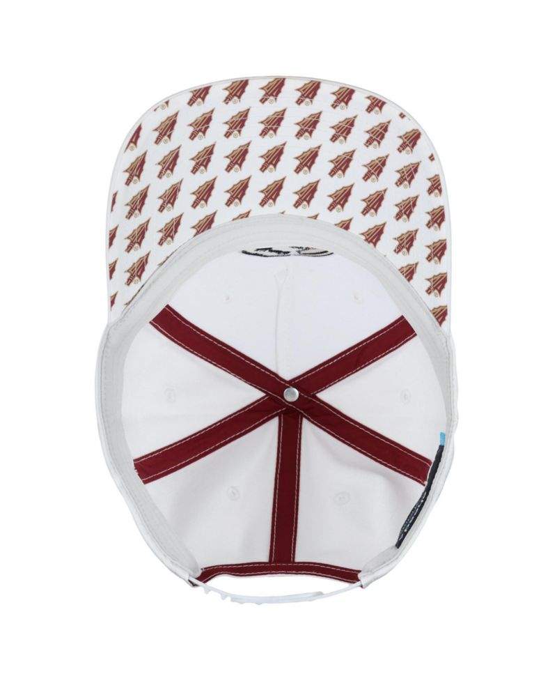 Men's and Women's White Florida State Seminoles The Sideline Adjustable Hat