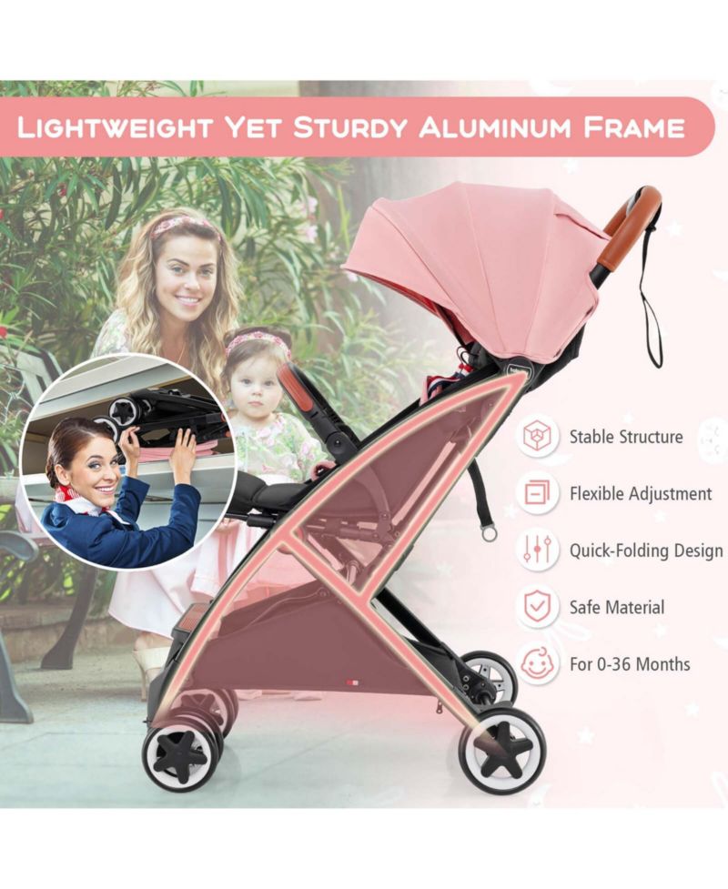 Lightweight Baby Stroller Aluminium Frame for Home Office Use