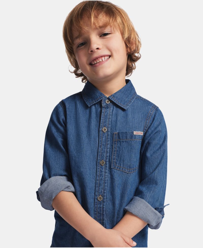 Boys' 2T-7 Long-Sleeve Shirt and Pants, 2-Piece Set