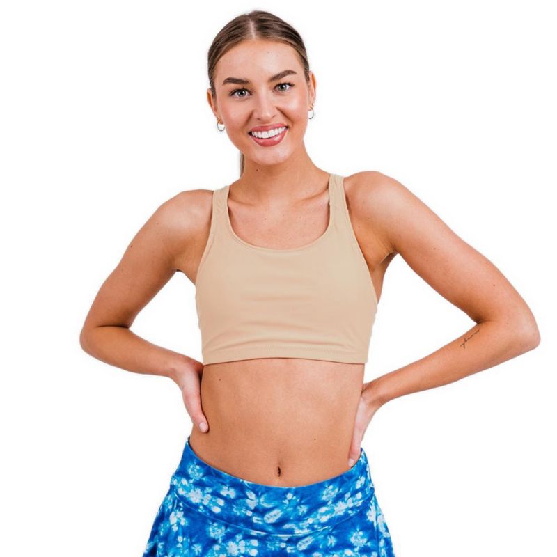 Women's Racerback Swim Bra with Removable Cups