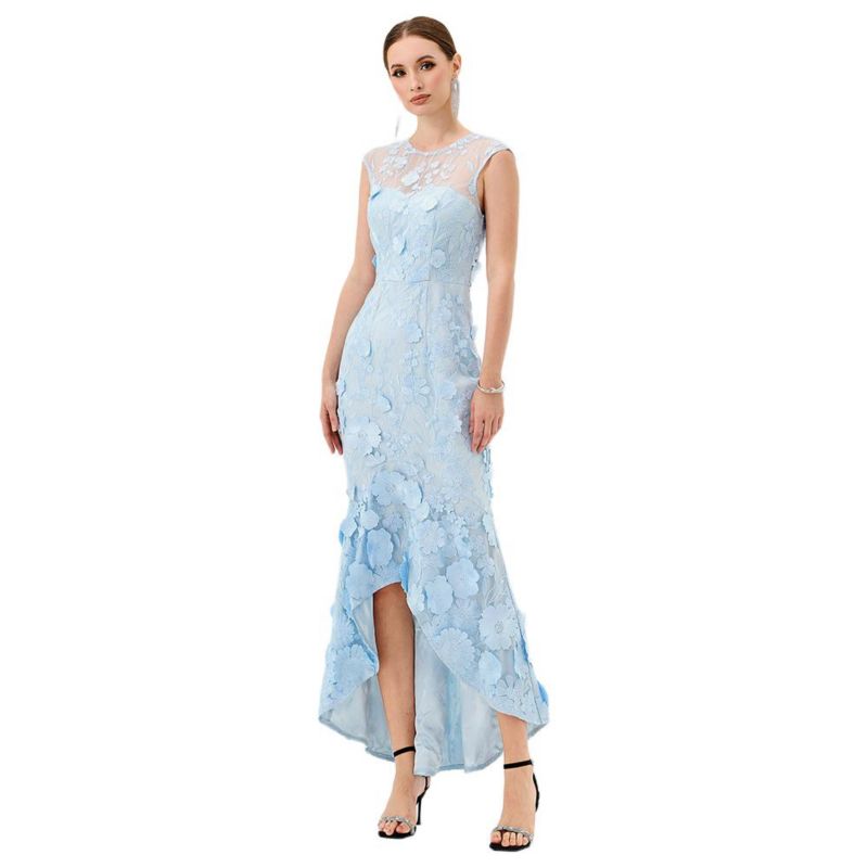 Women's Freyja Cap Sleeve Hi Lo Midi
