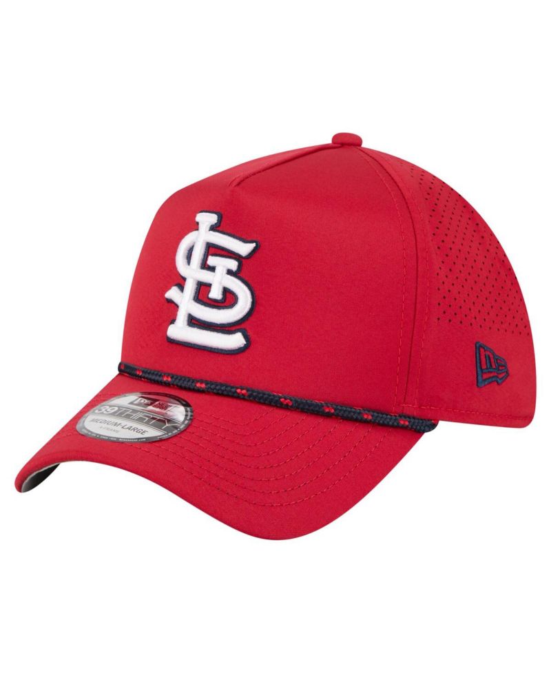 Men's Red St. Louis Cardinals 39THIRTY A-Frame Perforated Flex Hat
